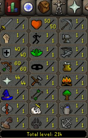OSRS Account - 57 Combat - 214 Total - 1 Quest Points - Legacy Unregistered, photo 1 of 2